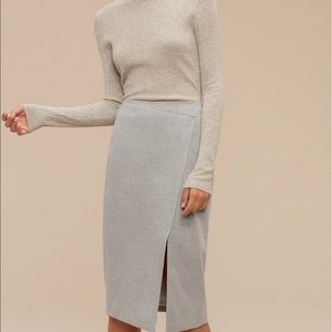 BABATON grey pencil skirt
